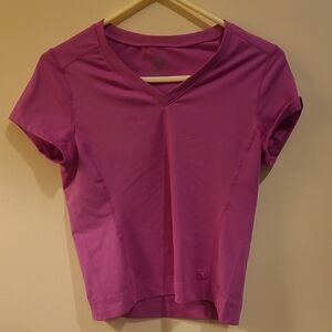 Athletic Works Women's Short Sleeve V-Neck Tee - Purple